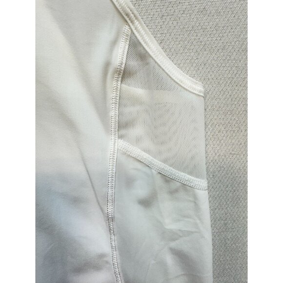 Lululemon Womens Sculpt Tank II Athletic Top White Mesh Racerback Workout Gym - Picture 6 of 12